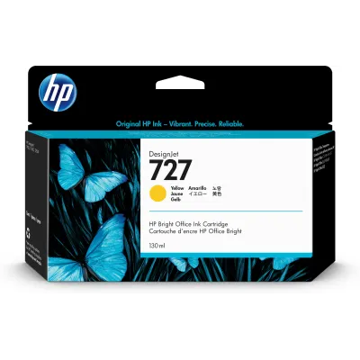 HP Cartucho de tinta DesignJet 727 amarillo de 130 ml HP Cartucho de tinta DesignJet 727 amarillo de 130 ml
