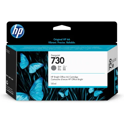 HP Cartucho de tinta DesignJet 730 gris de 130 ml HP Cartucho de tinta DesignJet 730 gris de 130 ml