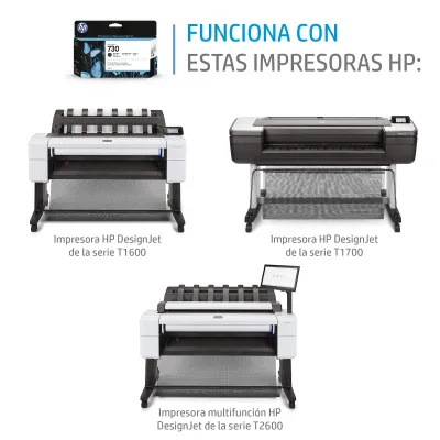 HP Cartucho de tinta DesignJet 730 negro mate de 130 ml HP Cartucho de tinta DesignJet 730 negro mate de 130 ml