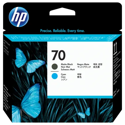 HP Cabezal de impresión DesignJet 70 cian/negro mate HP Cabezal de impresión DesignJet 70 cian/negro mate