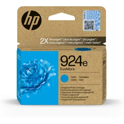 HP Cartucho de Tinta Original EvoMore 924e cian HP Cartucho de Tinta Original EvoMore 924e cian