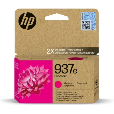 HP Cartucho de Tinta Original EvoMore 937e magenta HP Cartucho de Tinta Original EvoMore 937e magenta