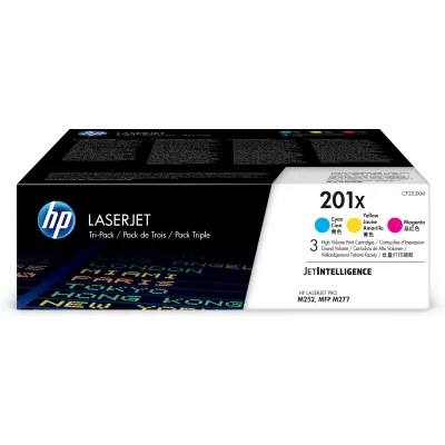HP Paquete de 3 cartuchos de tóner cian/magenta/amarillo HP Paquete de 3 cartuchos de tóner cian/magenta/amarillo