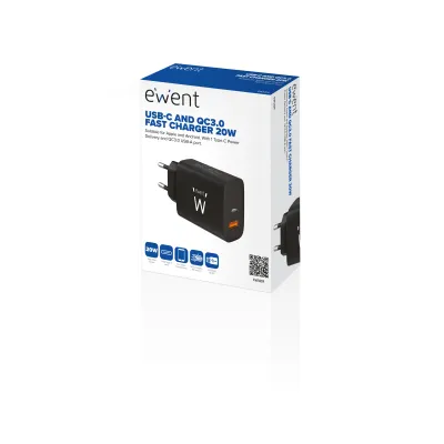 Ewent EW1319 cargador de dispositivo móvil Universal Negro