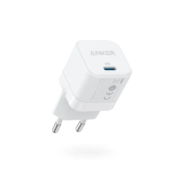 Anker Cargador de Pared de Cubo 1xUSB-C 20W Blanco 