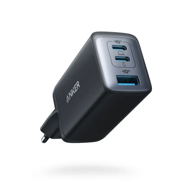 Anker Prime Cargador de Pared 65W 1xUSB 2xUSB-C Negro 