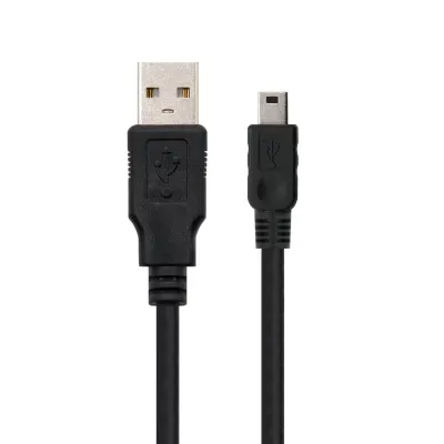 Nanocable Cable USB 2.0 Tipo A Macho a Mini USB Macho 1.8m Negro Nanocable Cable USB 2.0 Tipo A Macho a Mini USB Macho 1.8m Negro