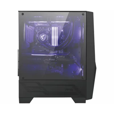 MSI MAG Forge 100M Midi Tower Negro, Transparente MSI MAG Forge 100M Midi Tower Negro, Transparente