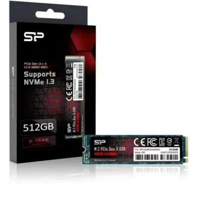 Silicon Power P34A80 512GB SSD M.2 PCIe Gen3x4 NVMe a 3400MB/s Silicon Power P34A80 512GB SSD M.2 PCIe Gen3x4 NVMe a 3400MB/s