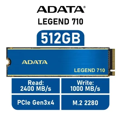 Adata Legend 710 M.2 512GB NVMe NAND Gen3x4