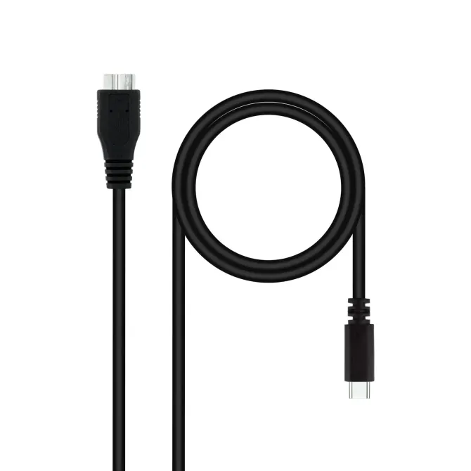 Nanocable Cable USB-C a Micro-USB 1m Negro
