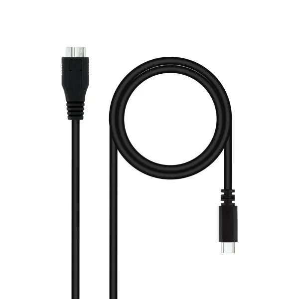 Nanocable Cable USB-C a Micro-USB 1m Negro