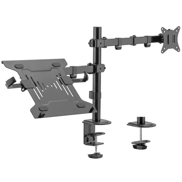 Ewent EW1519 Soporte de Escritorio para Monitor hasta 32" Máx. 8kg y Portátil hasta 15,6" Máx. 4kg 