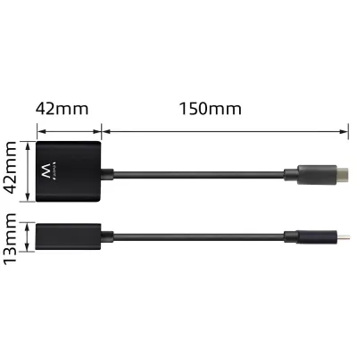 Ewent EW9825 adaptador de cable de vídeo 0,15 m USB Tipo C Ewent EW9825 adaptador de cable de vídeo 0,15 m USB Tipo C