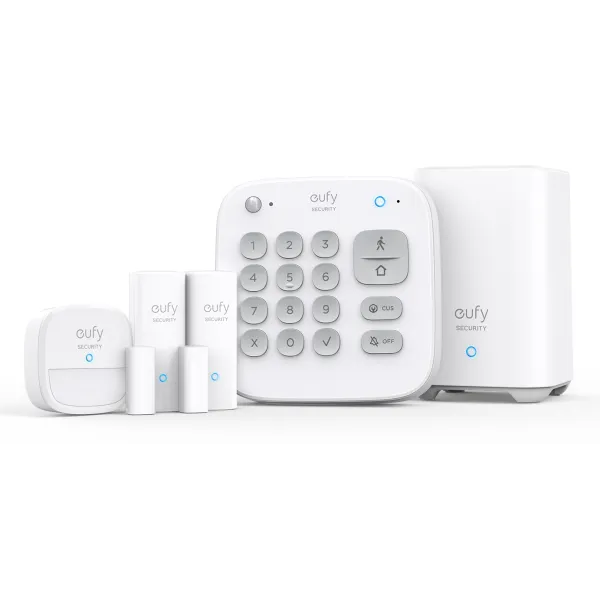 Eufy Security 5 piezas Smart Home Set, sistema de seguridad inteligente para el hogar, con cerradura de puerta, sensor de movimi