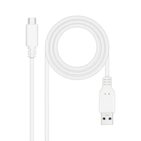 Nanocable Cable USB 3.1 a USB-C Macho/Macho 0.5m Blanco