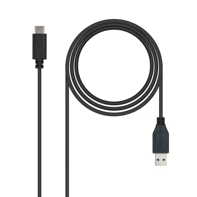 Nanocable Cable USB 3.1 Tipo C a USB Tipo A Macho/Macho 1m Negro