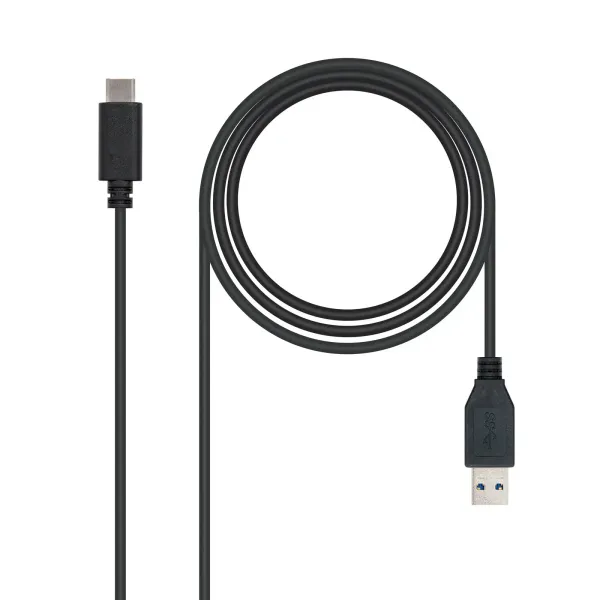 Nanocable Cable USB 3.1 Tipo C a USB Tipo A Macho/Macho 1m Negro