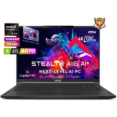 MSI Stealth 16 16Ai+-244ES AMD Ryxen AI 9 HX 370 32GB 1TB