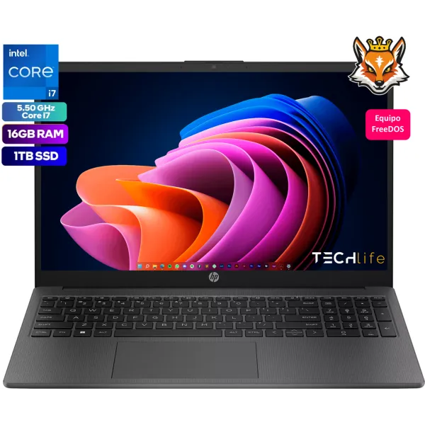 HP 250 G10 Edition Intel Core i7-1355u 16GB 1TB 15.6" FreeDOS Ceniza