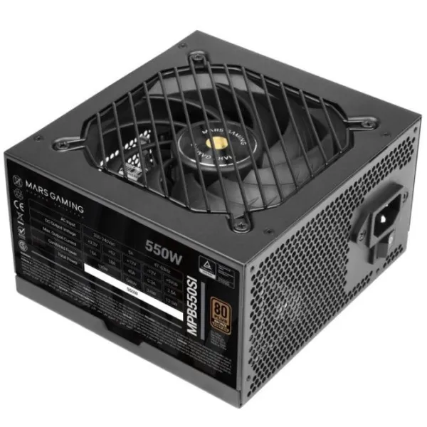 Fuente Alimentación Mars Gaming MPB550SI ATX 550W 80 plus Bronze Fuente Alimentación