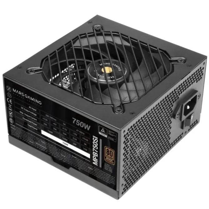 Fuente Alimentación Mars Gaming MPB750SI ATX 750W 80 plus
