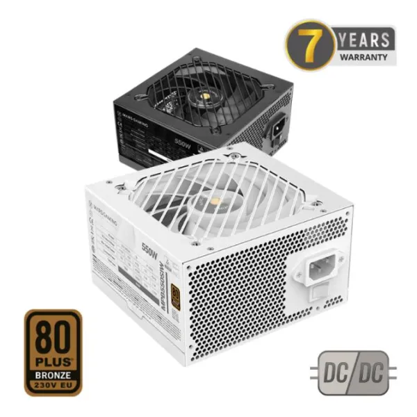Fuente Alimentación Mars Gaming MPB550SI Fuente Alimentación ATX 550W 7 Años Garantía 80 Plus Bronze