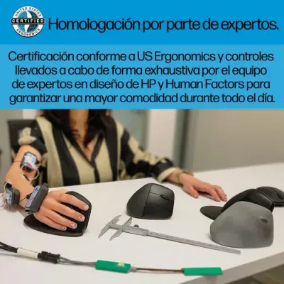 Ratón Ergonómico Inalámbrico por Bluetooth/ 2.4GHz HP 925/ Ratón Ergonómico Inalámbrico por Bluetooth/ 2.4GHz HP 925/