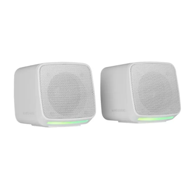 Mars Gaming MS-PRO Altavoces RGB Flow con Caja de Control 10W Blanco 