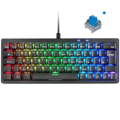 Teclado Gaming Mecánico Mars Gaming MKMINIPRO/ Switch Azul/ Teclado Gaming Mecánico Mars Gaming MKMINIPRO/ Switch Azul/