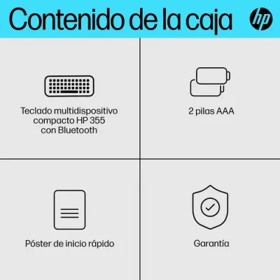 Teclado Compacto Inalámbrico por Bluetooth HP 355 Bluetooth/ Teclado Compacto Inalámbrico por Bluetooth HP 355 Bluetooth/