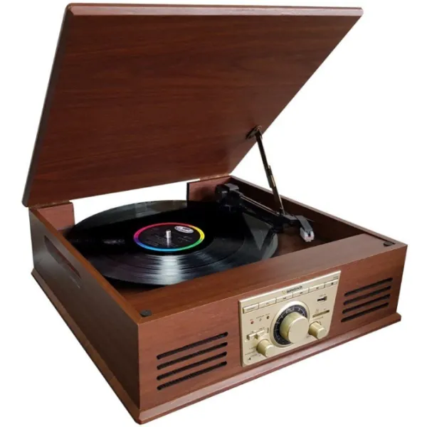 Susntech PXR32WD Tocadiscos Bluetooth/USB Madera