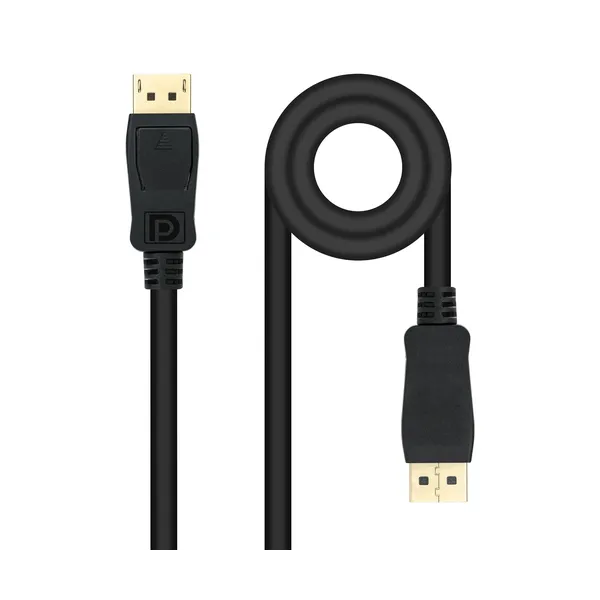 Cable DisplayPort Nanocable 10.15.2605/ DisplayPort Macho - DisplayPort Macho/ 5m/ Negro
