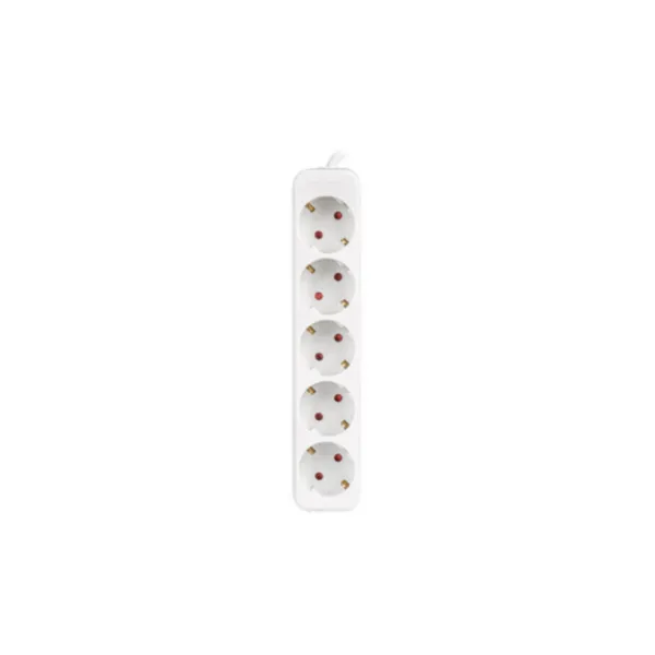 Lanberg Regleta 5 Tomas Schuko Blanca 3m