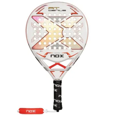 Pala de Pádel NoxSport AT Pro Cup 2024/ Blanca y Naranja Pala de Pádel NoxSport AT Pro Cup 2024/ Blanca y Naranja