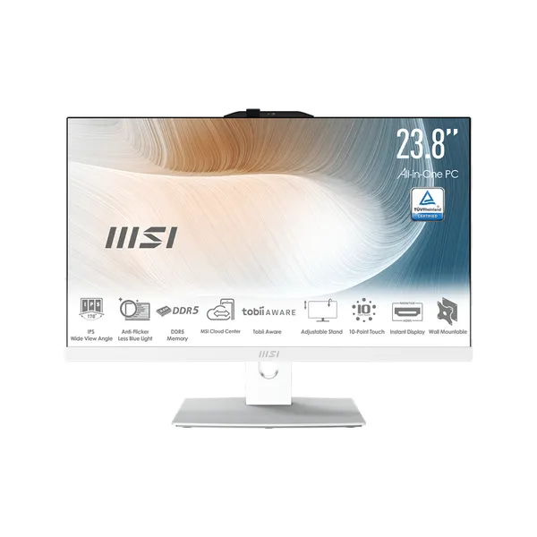 MSI AIO Modern AM242P 1M-1287ES 23.8" Intel Core 7-150u 16GB 512GB SSD W11 Blanco