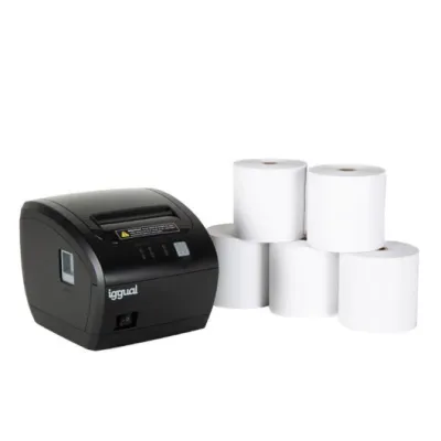 Iggual kit impresora térmica tp7001 + 5 rollos Iggual kit impresora térmica tp7001 + 5 rollos
