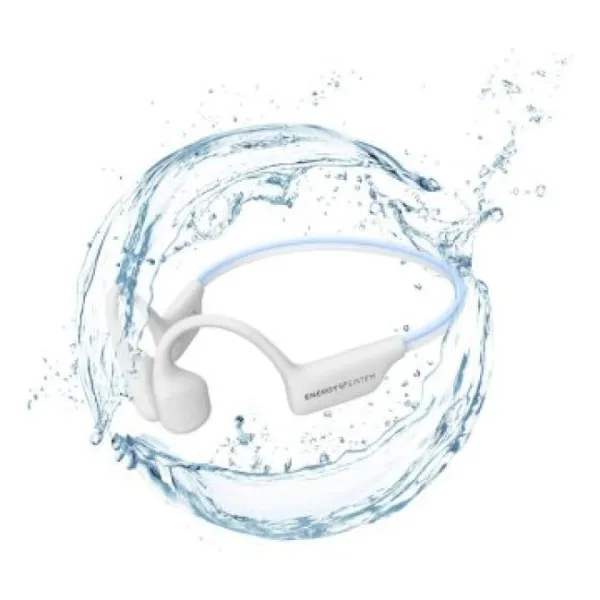 Energy Sistem AquaSport Auriculares Deportivos de Conducción Ósea Bluetooth Blancos 