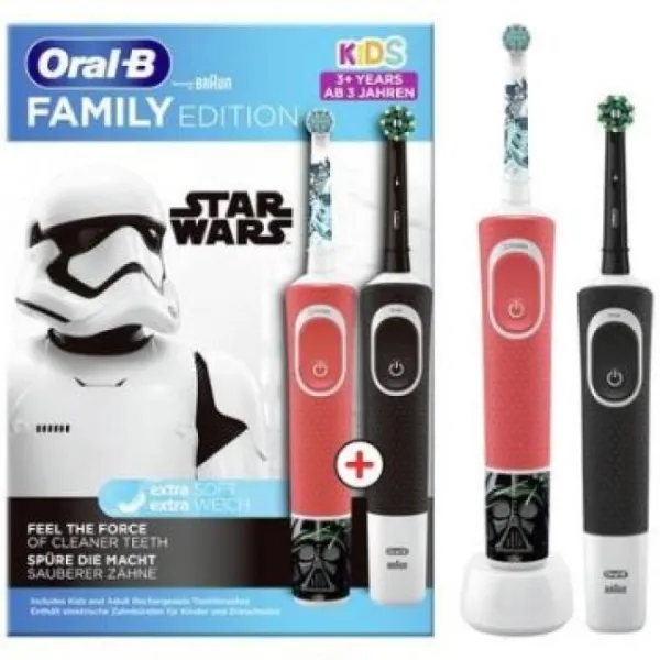 Cepillo Dental Electrico Braun Oral-b Kids Frozen Family Edition Incluye Cepillo Frozen Y Vitality Pro