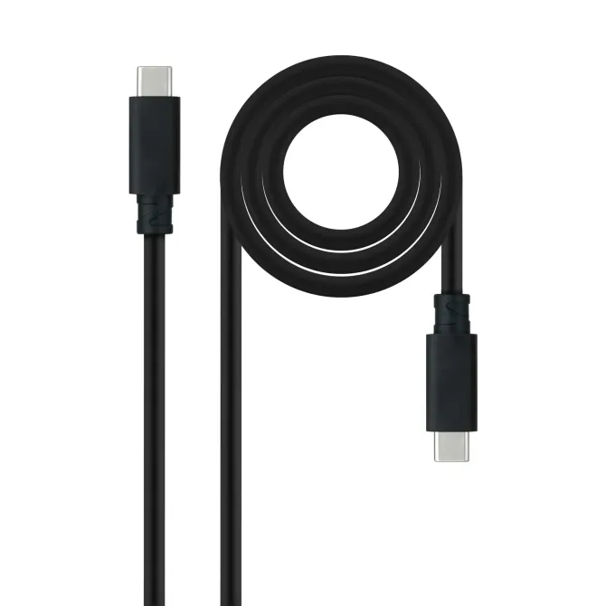 Nanocable Cable USB-C 3.1 Macho/Macho 50cm Negro