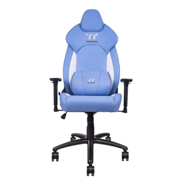 Thermaltake GGC-VCO-LWLWDS-01 V-Comfort Silla Gaming Azul Blanca