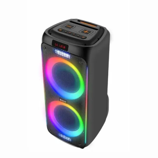 Denver TPS-458 Altavoz Bluetooth con bateria 4500mah portatol con 1000W - Luces RGB/Micrófono inalámbrico/USB/MicroSD/TWS