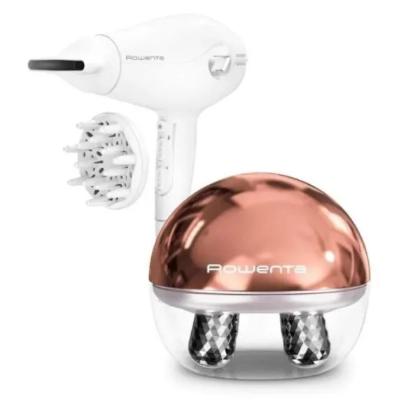 Rowenta CV6602ES Pack Secador de Pelo CV6130FO 2400W + Rowenta LV6020F0 Masajeador Facial