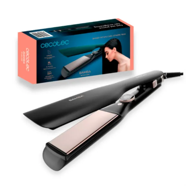 Cecotec Bamba Ritualcare Sphere Max Plancha de Pelo Placas Anchas XL con Revestimiento de Cerámica