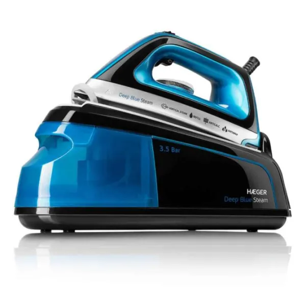 Centro De Planchado Blue Steam 2.200W Negro/Azul Haeger