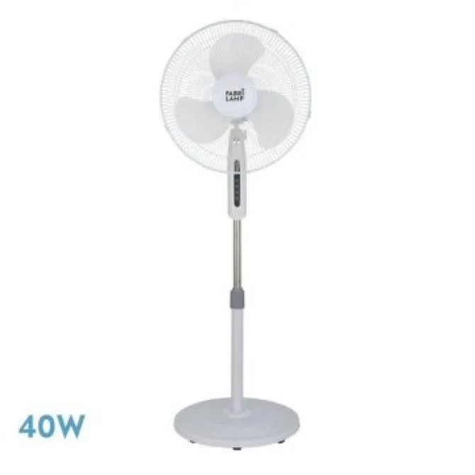 Ventilador De Pie Etesio Blanco 3 Velocidades 40w 3 Aspas