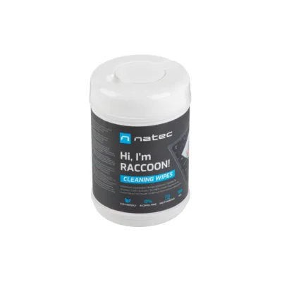 TOALLITAS LIMPIADORAS NATEC RACOON 10X10 CM PACK 100 UDS TOALLITAS LIMPIADORAS NATEC RACOON 10X10 CM PACK 100 UDS