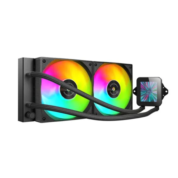 Mars Gaming ML-VISION240 Refrigeración Líquida AiO TDP 500W 2 Ventiladores ARGB Pantalla LCD Negro