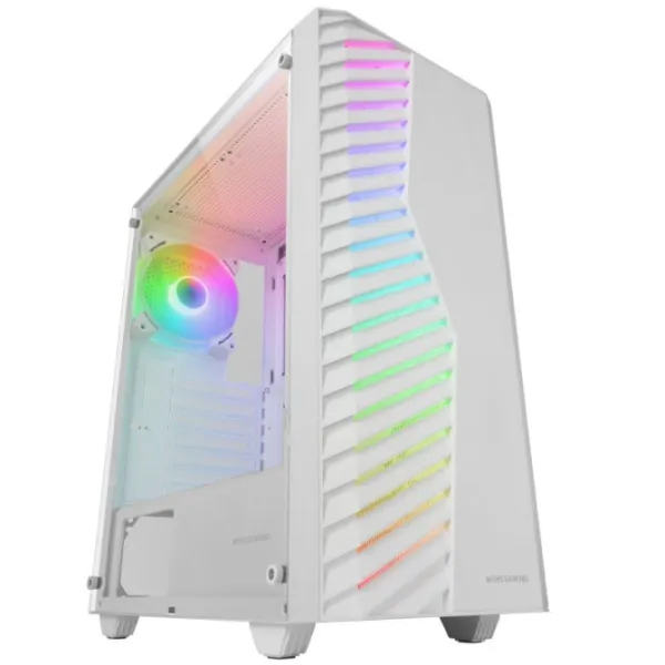 Torre PC Mars Gaming MC-VOLT Caja ATX Ventilador ARGB 120mm Rejilla Frontal ARGB Cristal Templado Bl
