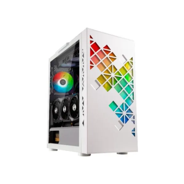 BitFenix Tracery Cristal Templado USB-C ARGB Blanca